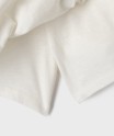 Jupe short à volants et taille à smocks fille